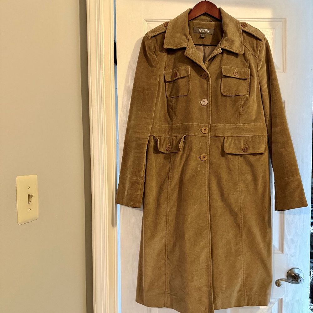 Kenneth Cole Reaction velour jacket - XL - tan